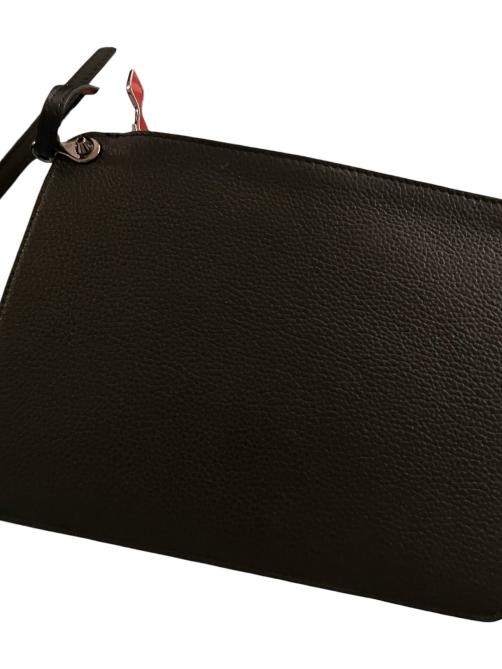 Christian Louboutin Cabata Black Stud-Trim Leather Tote and Pouch Authenticated - Picture 5 of 5